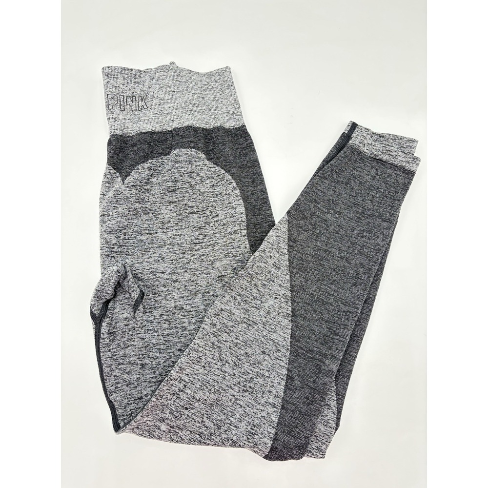 Victoria's Secret PINK‎ Seamless Sculpt Leggings Gray High Waist Contour Gym